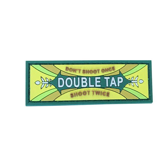 WARAGOD Double Tap Don't Shoot Once Twice нашивка PVC, OD зелена