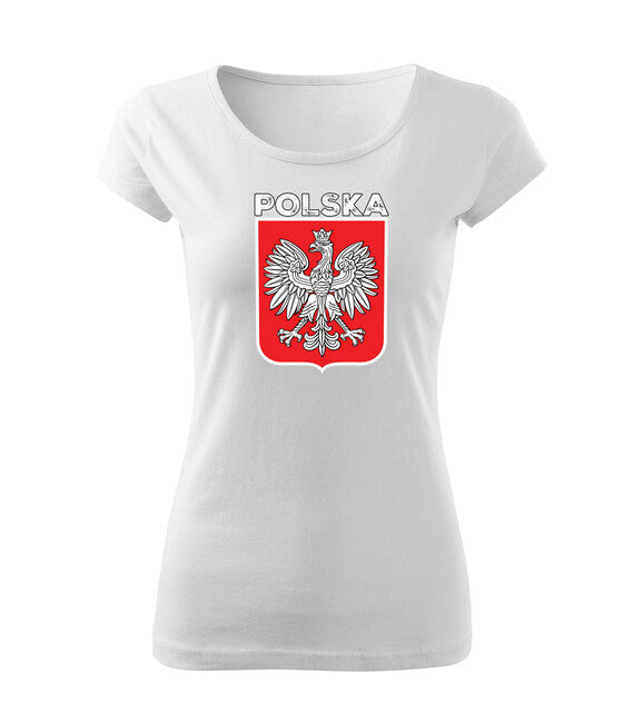 DRAGOWA польський знак футболка жіноча з написом, маскувальна