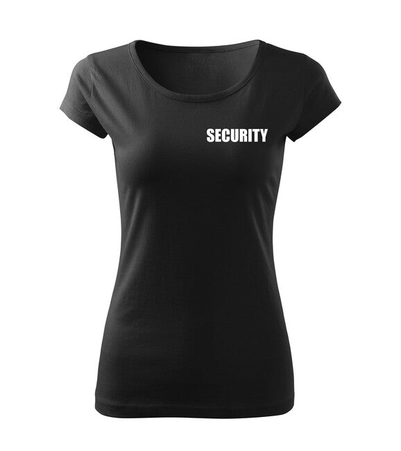 DRAGOWA SECURITY футболка жіноча з написом, чорна