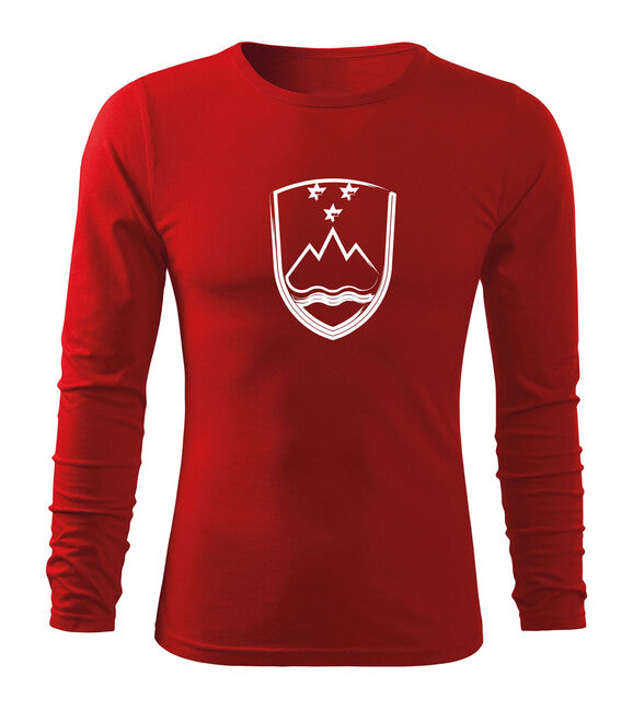DRAGOWA Fit-T футболка з довгим рукавом, червона