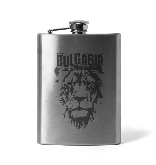 DRAGOWA плосквачка гравірована болгарський лев 210 ml