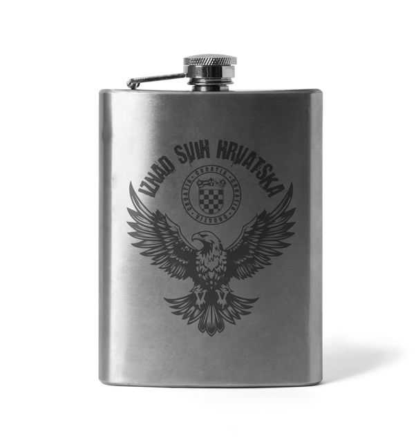 DRAGOWA "Iznad svih Hrvatska" гравірована фляга 210 ml