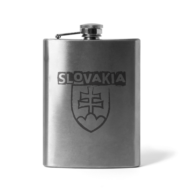 DRAGOWA плоска фляга з гравіюванням Словацький знак із написом, 210 ml