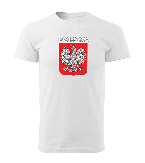 DRAGOWA футболка польський знак з написом, оливкова