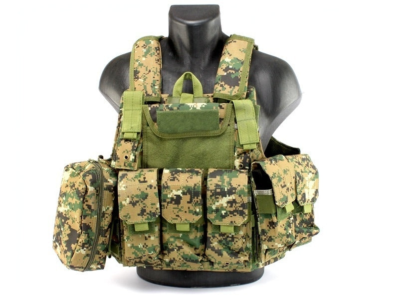 DRAGOWA жилет тактичний Heavy Duty, Digital вудленд