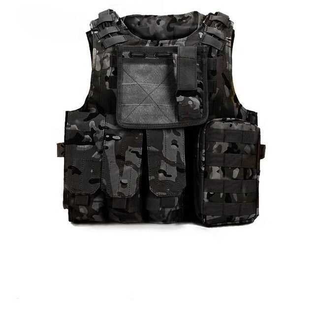 DRAGOWA Heavy Duty жилет військовий, мультикам чорний