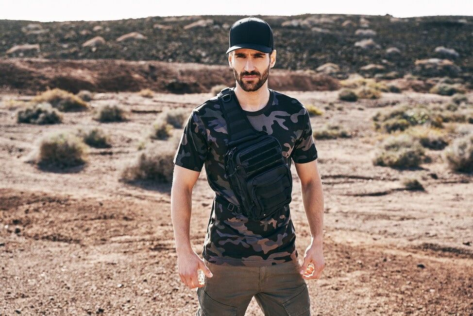 Brandit US Cooper сумка через плече, darkcamo