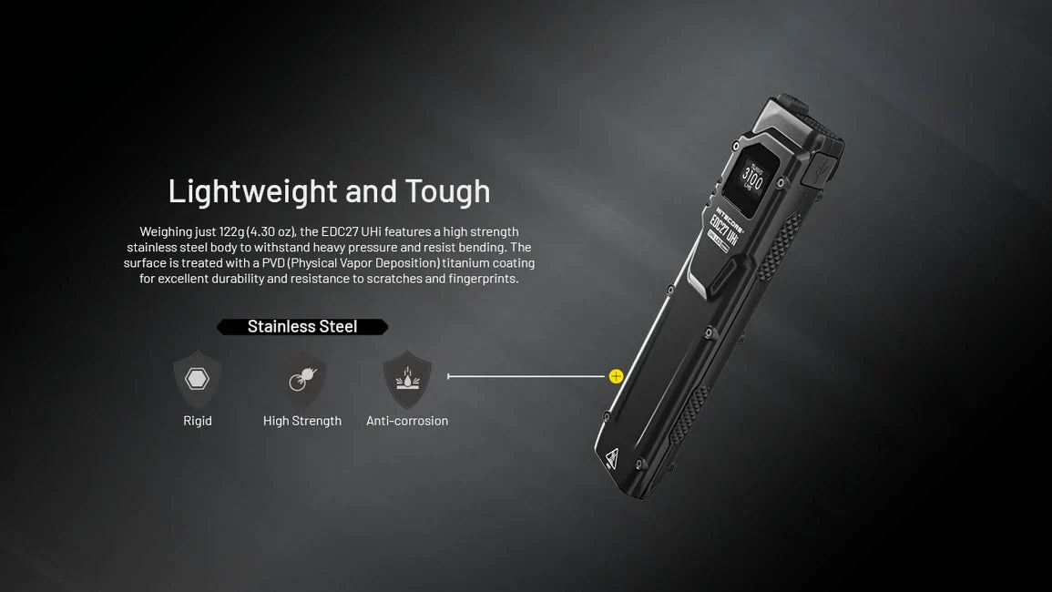 Nitecore EDC27 перезаряджаний ліхтар UHi