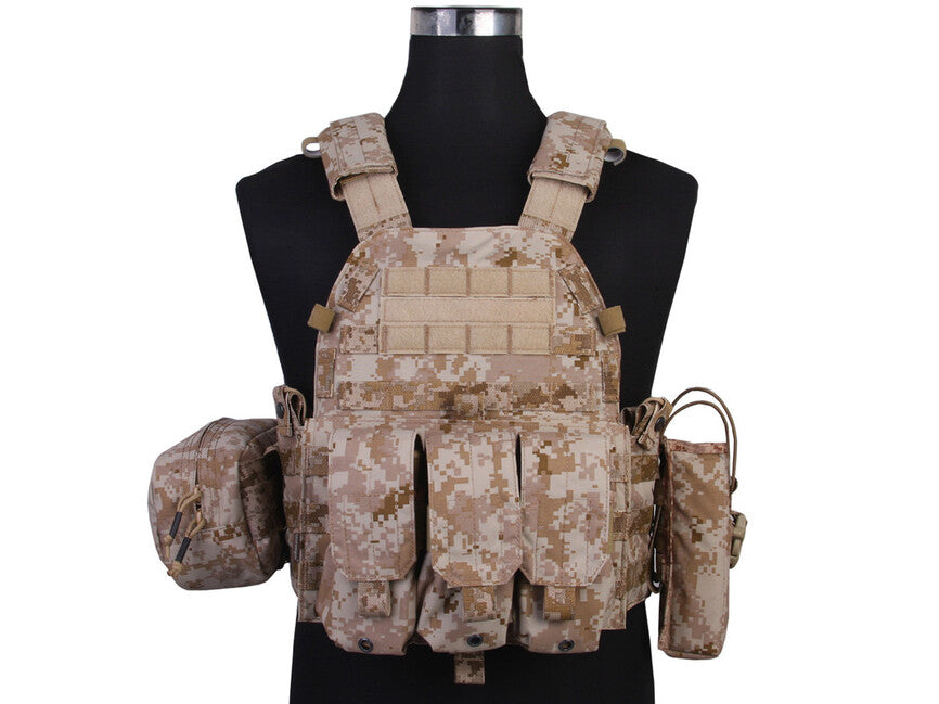 Emersongear LBT6094A жилет для плит 500D з 3 кишенями, AOR1
