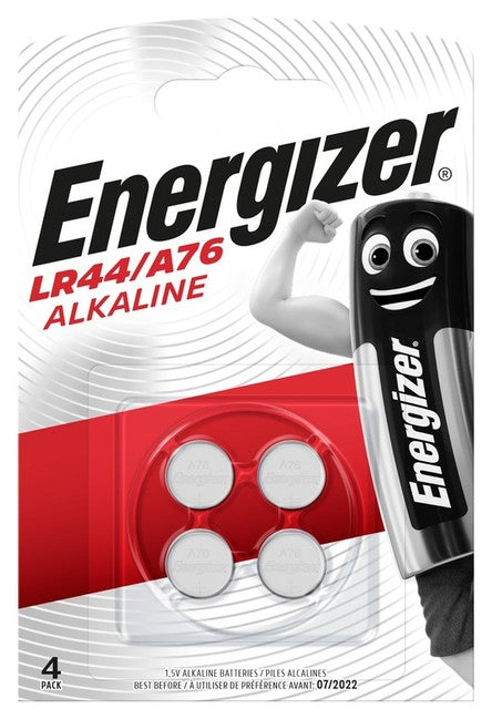 Energizer A76/LR44 кнопкова батарея Alk BP4, 4 шт.