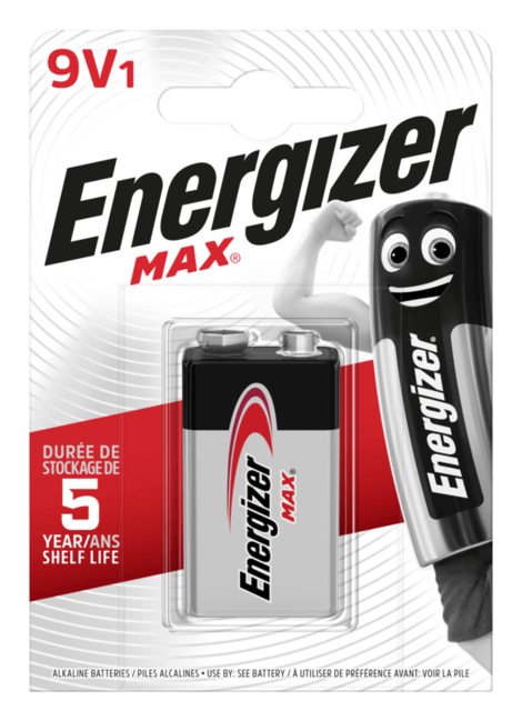 Energizer MAX батарея 9V 522, 1 шт.