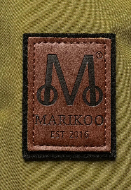 Marikoo Erdbeere демісезонна куртка жіноча з капюшоном, мохово-зелена