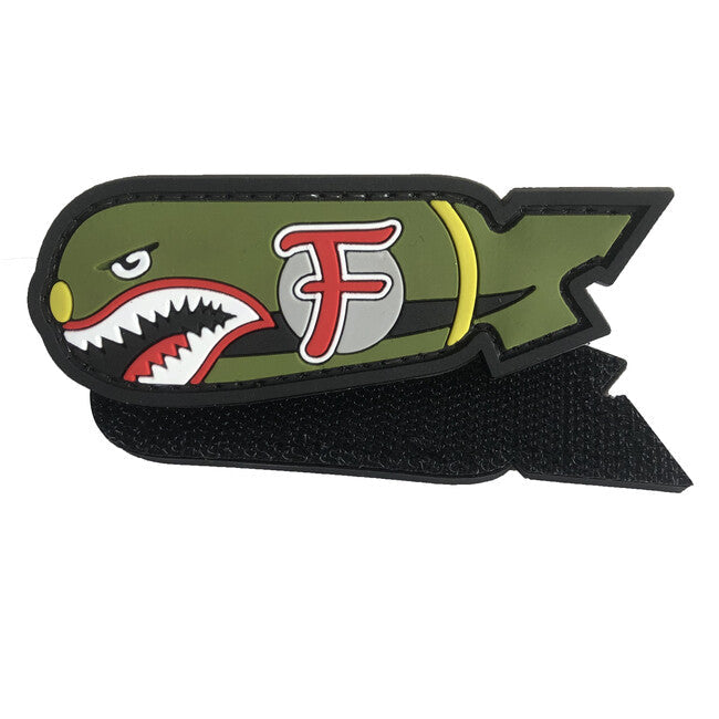 WARAGOD F Bomb Shark нашивка PVC, повнокольорова