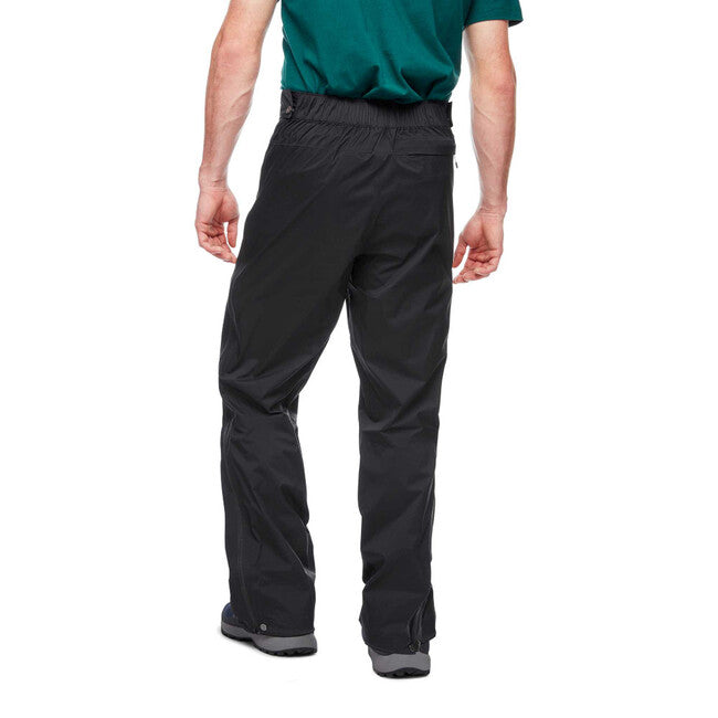 Black Diamond Stormline Stretch Full Zip Rain водонепроникні штани чоловічі, чорні