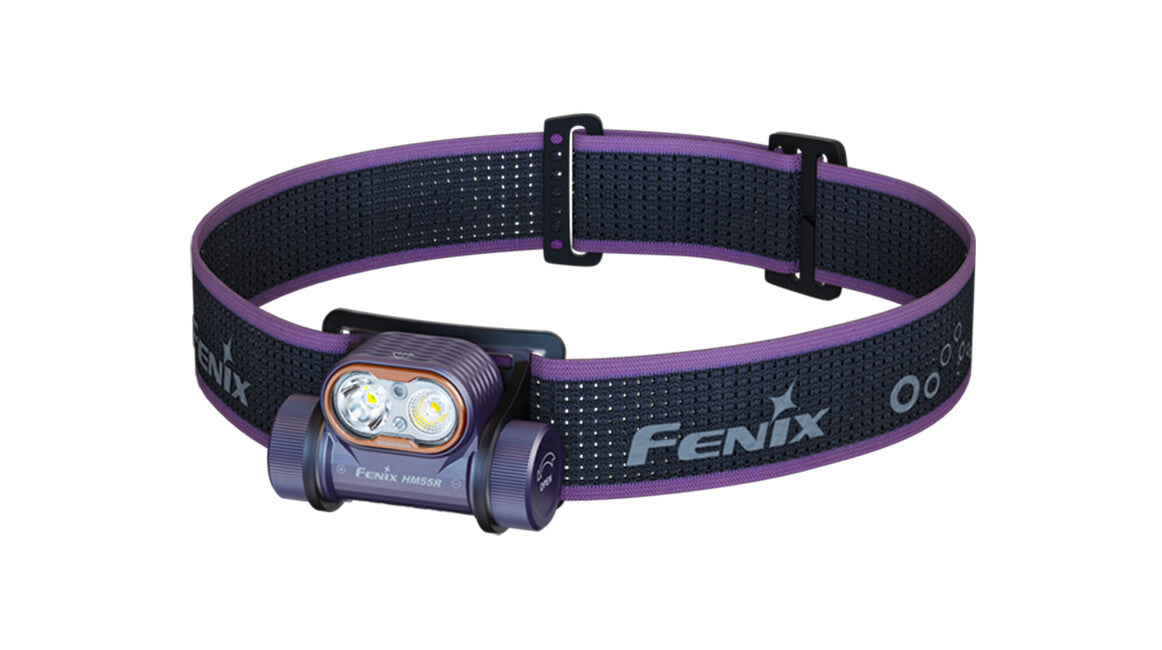 Fenix HM55R акумуляторний налобний ліхтар, темно-фіолетовий