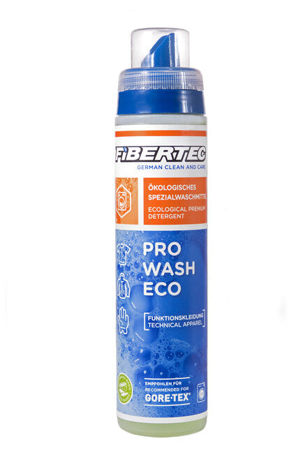 Fibertec Pro Wash Eco концентрований миючий засіб для водонепроникного та дихаючого одягу, 250 ml