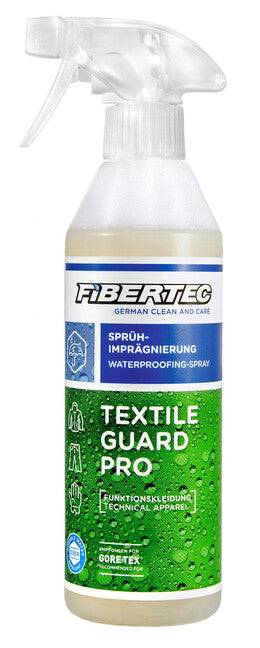 Fibertec Textile Guard Pro імпрегнаційний засіб, що відштовхує воду, бруд і олію для мембранного одягу та функціональних текстильних виробів, 500 мл