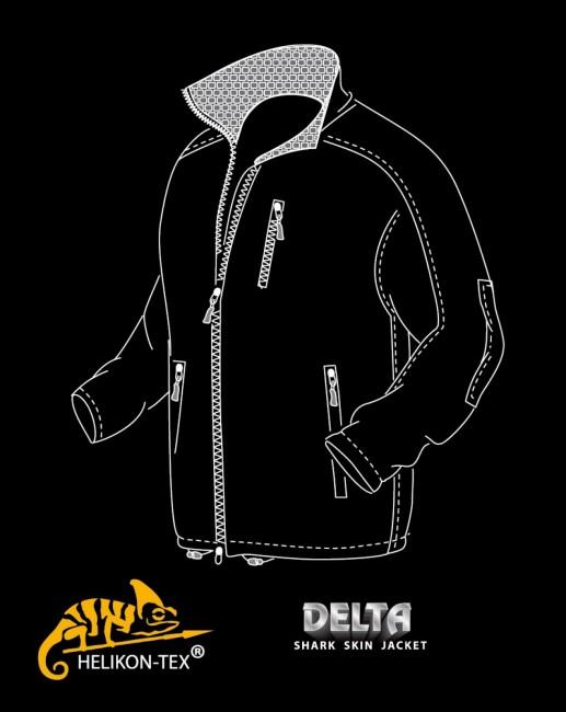 Helikon-Tex Delta софтшел куртка Shark Skin, койотовий коричневий