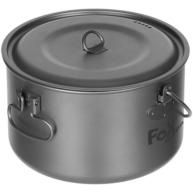 Fox Outdoor титановий горщик з кришкою, приблизно 1,95 л