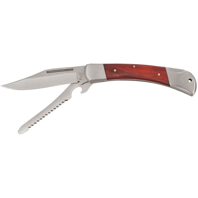 Fox Outdoor Jack Hunter ніж, металева рукоять з дерев'яною вставкою