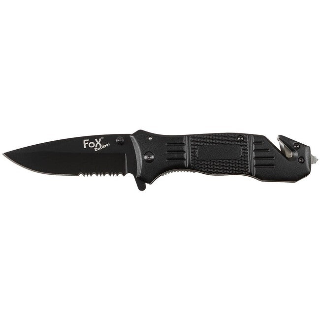 Fox Outdoor Jack однорічний ніж, чорний, металева рукоять