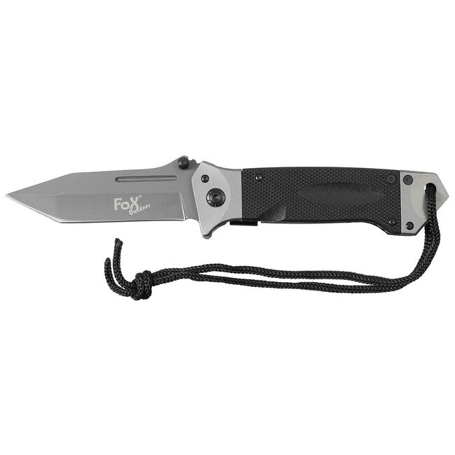 Fox Outdoor Jack односторонній ніж, чорний, рукоять G10