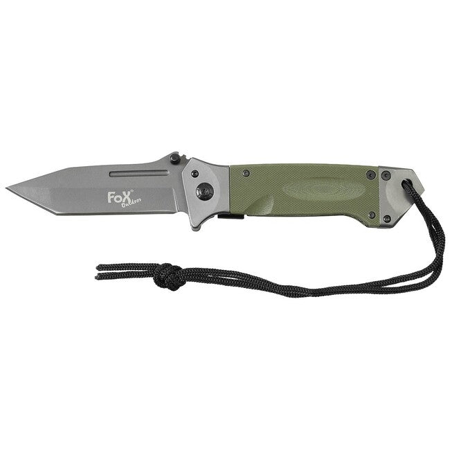 Fox Outdoor Jack ніж одноручний, OD зелений, рукоять G10