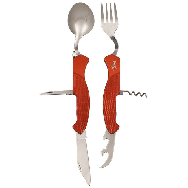 Fox Outdoor набір кишенькових ножів 6 в 1, розбірний, червоний