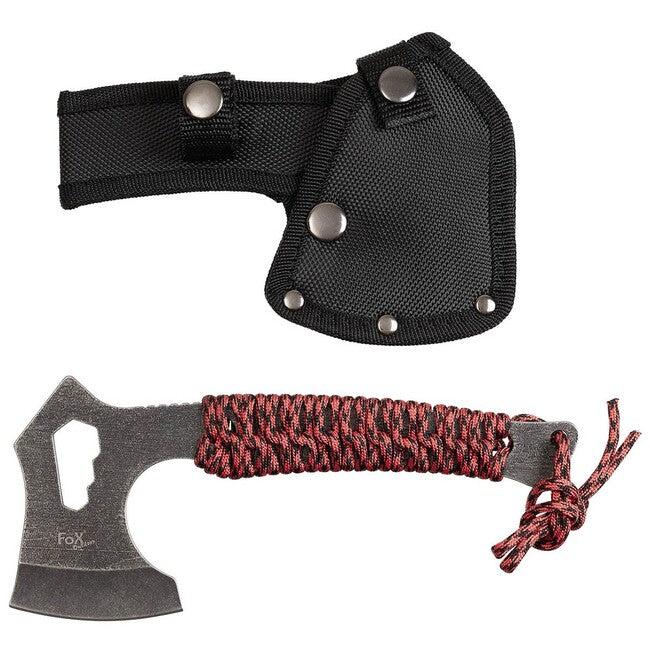 Fox Tomahawk ніж Redrope, промитий камінням, балена рукоятка