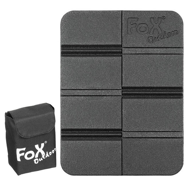 Fox Outdoor складна термо підкладка під сидіння з кишенею Molle, чорна