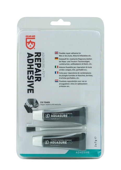 GearAid AquaSure +FD водонепроникний неопреновий та гумовий герметик, 2 упаковки (14 г)