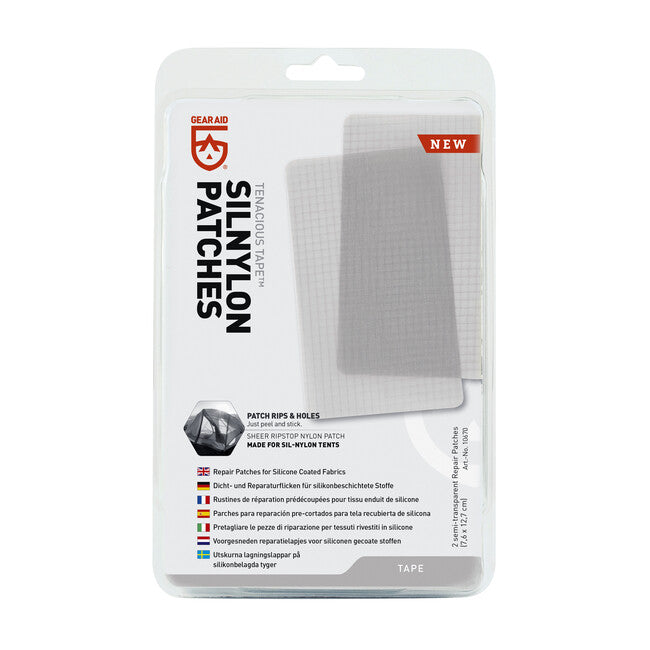 GearAid Tenacious Tape нейлонові пластирі напівпрозорі 2 шт.