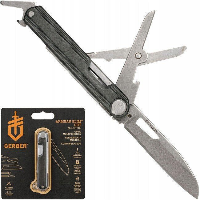 Gerber Onyx багатофункціональний ніж 3 інструменти, 6,3 см, чорний