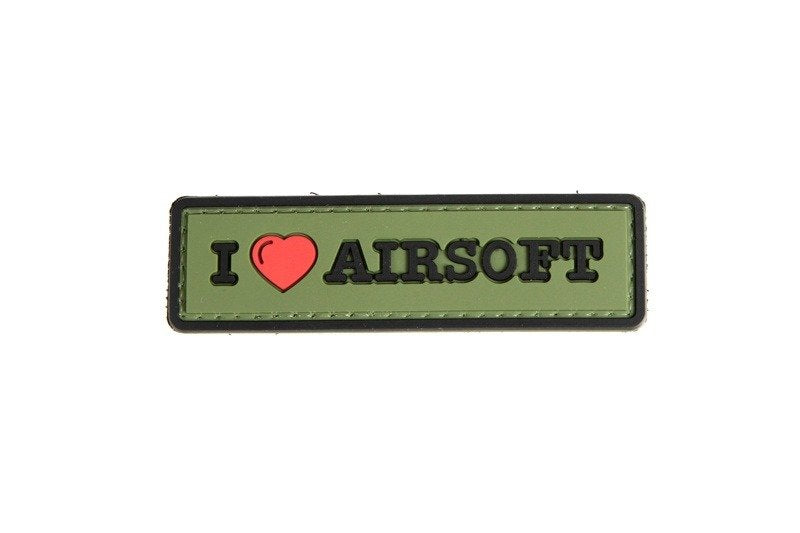 WARAGOD тактична нашивка I Love Airsoft 8 x 2,5см, оливкова