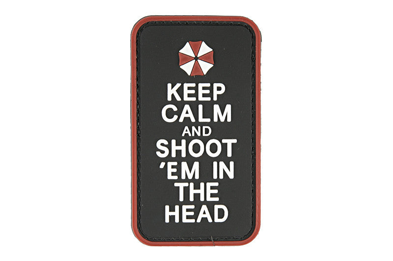 WARAGOD Keep Calm нашивка 5 x 9см, чорна