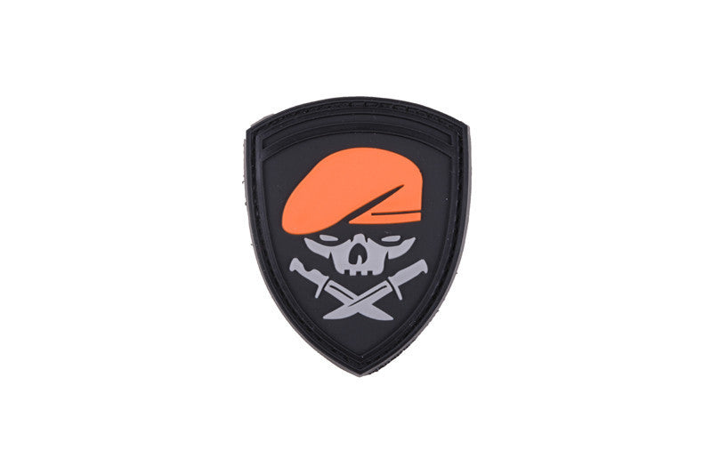 WARAGOD Skull Knife тактична нашивка, 4,5 x 6см