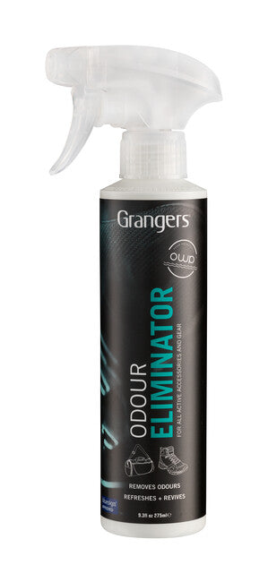 Grangers спрей Odour Eliminator для усунення запаху з взуття та захисного спорядження з помпою, 275 ml