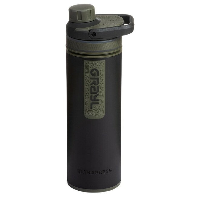 GRAYL UltraPress фільтрувальна пляшка 500 ml, чорно-зелена