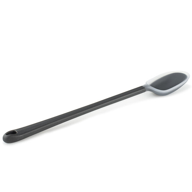 GSI Outdoors Essential Long Spoon довга пластикова ложка з силіконовим краєм, сіра 251 mm