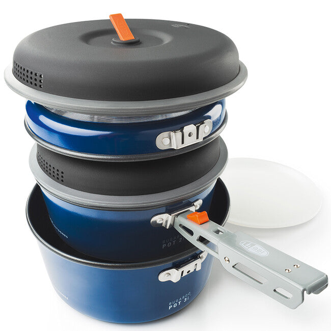 GSI Outdoors Bugaboo Ceramic Base Camper кемпінговий набір каструль Medium 2+3 л