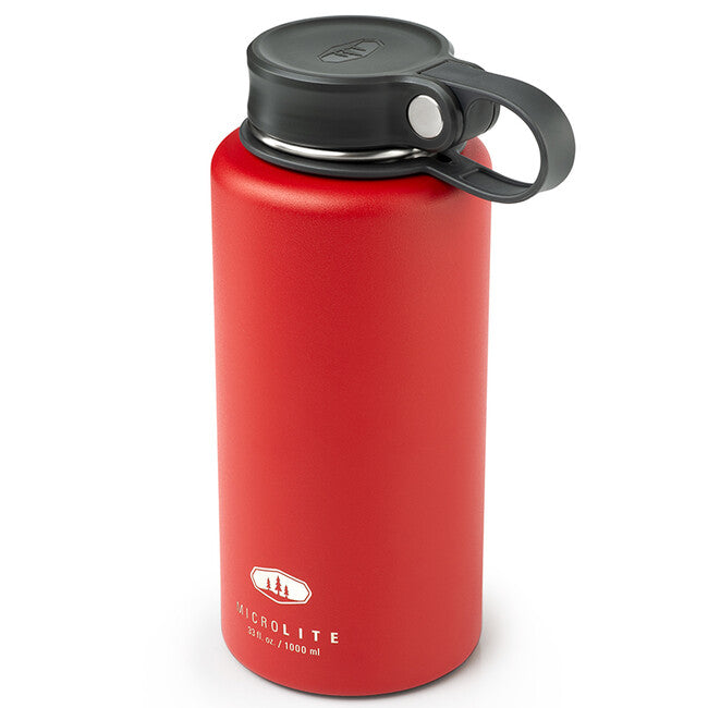 GSI Outdoors Microlite 1000 Twist термо пляшка 1 л, яскраво-червона