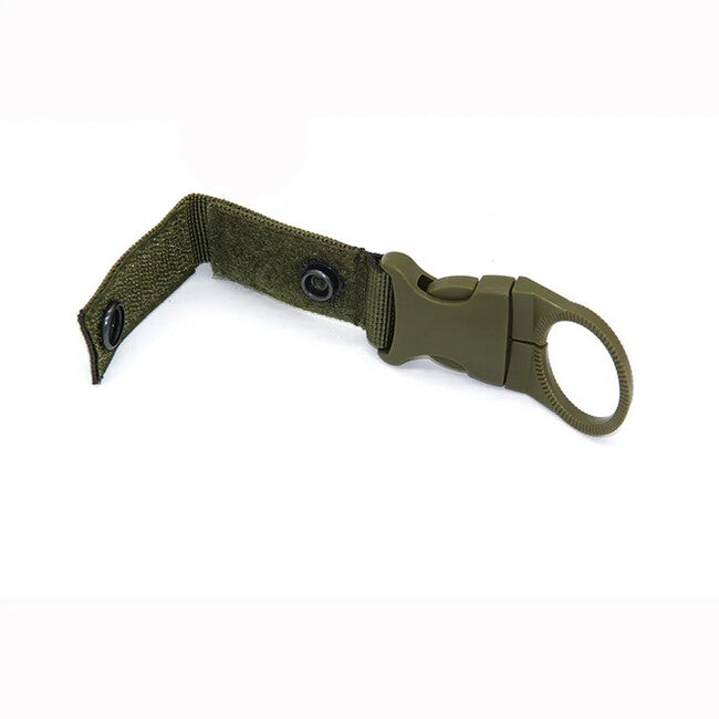 DRAGOWA Tactical нейлоновий тримач для пляшки з карабіном Oasis туристичний, чорний