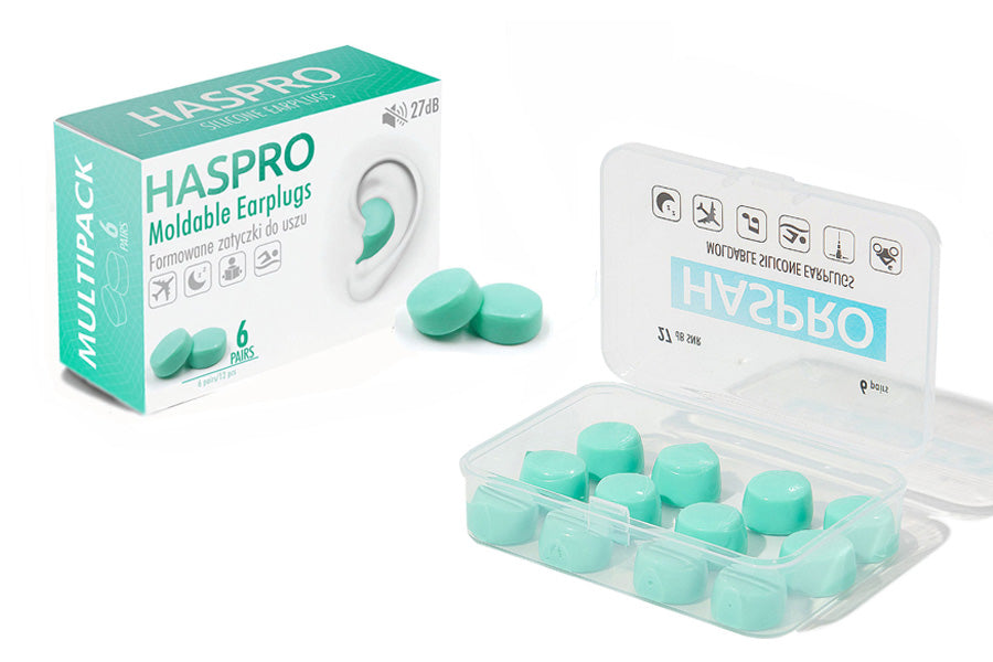 HASPRO 6P силіконові беруші, ментолові