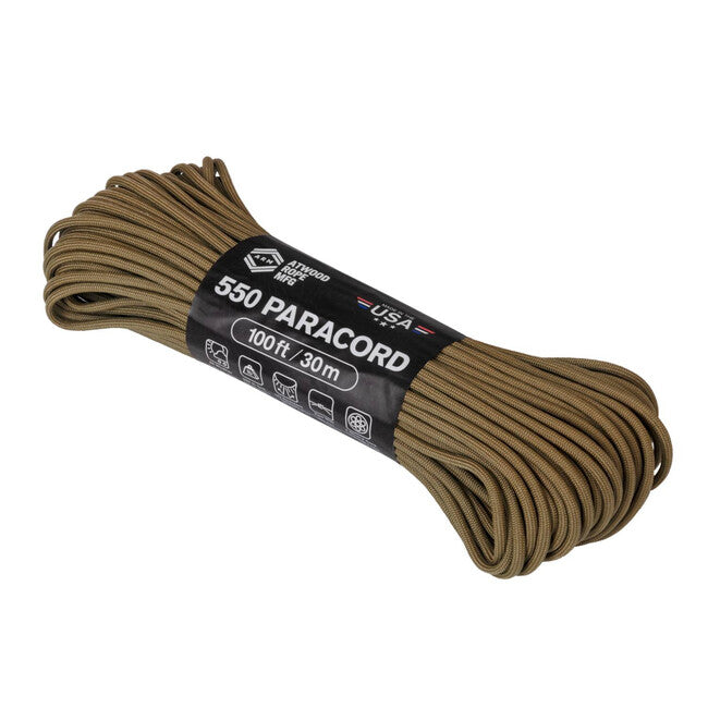 Helikon-Tex 550 Paracord, койотовий коричневий (100 футів)