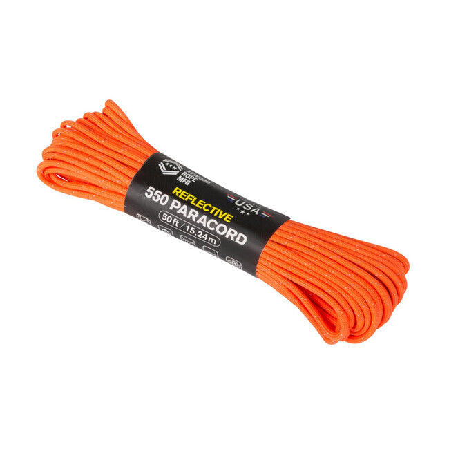 Helikon-Tex 550 паракорд світловідбивний, помаранчевий (50ft)