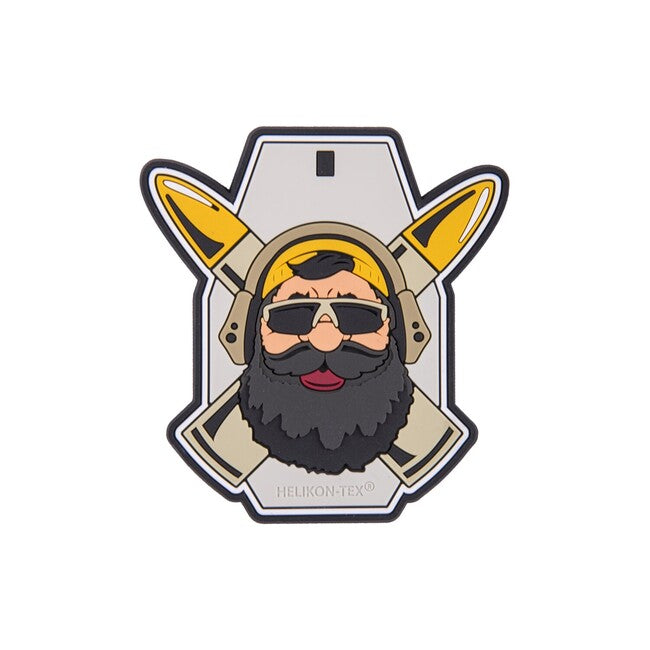 Helikon-Tex "Beardman RANGE" ПВХ нашивка, сіра