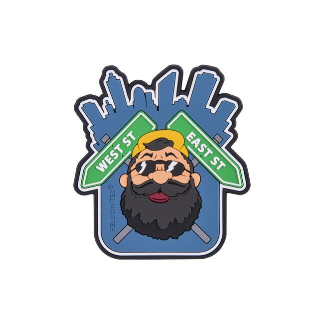 Helikon-Tex нашивка "Beardman URBAN" PVC, синя