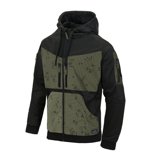 Helikon-Tex ROGUE HOODIE куртка, чорна/камуфляж пустельна ніч