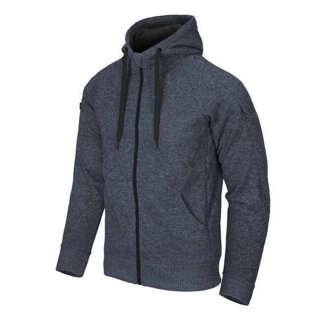 Helikon-Tex Covert тактична толстовка з капюшоном (FullZip), меланж синій