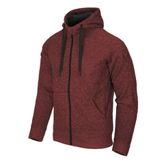 Helikon-Tex Covert тактична толстовка з капюшоном (FullZip), меланжево-червона